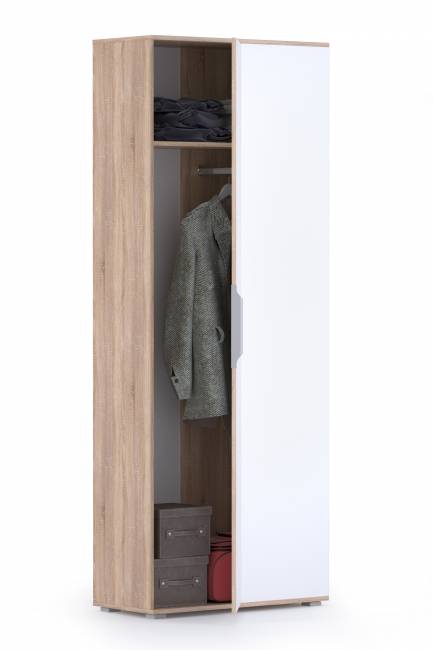 Шкаф угловой Куба Шкаф для одежды 13.137 цвет дуб сонома/белый премиум Шкаф угловой Куба Шкаф для одежды 13.137 цвет дуб сонома/белый премиум