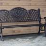 Скамья из литого алюминия для сада Ultimo