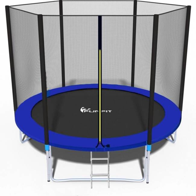 Батут "FunFit 12 FT 374 см PRO", синий