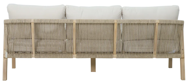 Диван деревянный трехместный Ravona KD натуральный, бежевый 2030х795х685 мм
