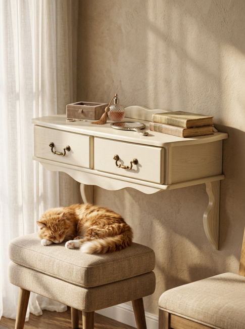 Консоль Берже 20 слоновая кость