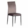 Стул CAPRI (mod. 39) металл, вельвет, 49.5 х 41 х 93,5 см, Dark grey (темно-серый) HLR24 / черный (Комплект из 4 шт.) Dark grey (темно-серый) HLR24 / черный металл, вельвет