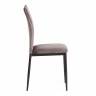Стул CAPRI (mod. 39) металл, вельвет, 49.5 х 41 х 93,5 см, Dark grey (темно-серый) HLR24 / черный (Комплект из 4 шт.) Dark grey (темно-серый) HLR24 / черный металл, вельвет