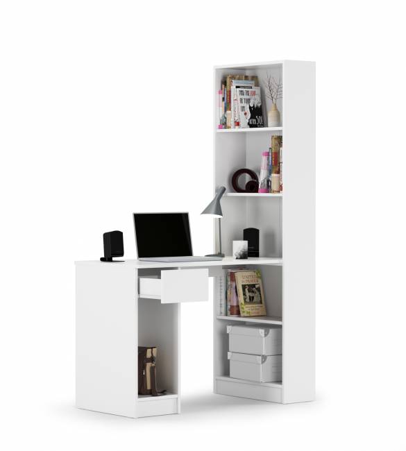 Компьютерный стол со шкафом комбинированным Лайт 10.01 цвет белый гладкий Компьютерный стол со шкафом комбинированным Лайт 10.01 цвет белый гладкий