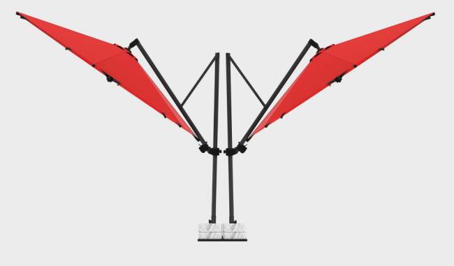 Зонт профессиональный двухкупольный Ø3.5х8.1 м Banana Plus Double Ø3500х8100 мм Зонт профессиональный двухкупольный Ø3.5х8.1 м Banana Plus Double Ø3500х8100 мм