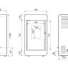 Печь DEFRO HOME PICO, 6,6кВт, золотая сталь