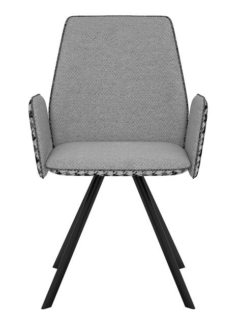 Стул DikLine 293 поворотный SB6/A3 св.сер, ножки черные,