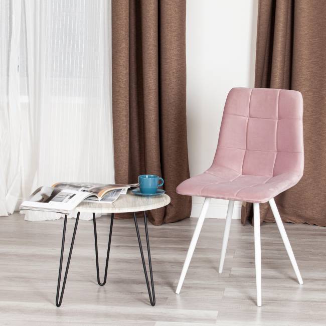 Стул CHILLY (mod. 7095-1) ткань/металл, 45x53х88 см, высота до сиденья 50 см, лавандовый barkhat 17/белый (Комплект из 4 шт.) Стул CHILLY (mod. 7095-1) ткань/металл, 45x53х88 см, высота до сиденья 50 см, лавандовый barkhat 17/белый (Комплект из 4 шт.)